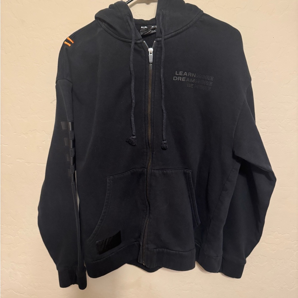 Alphalete Black Zip-Up Hoodie